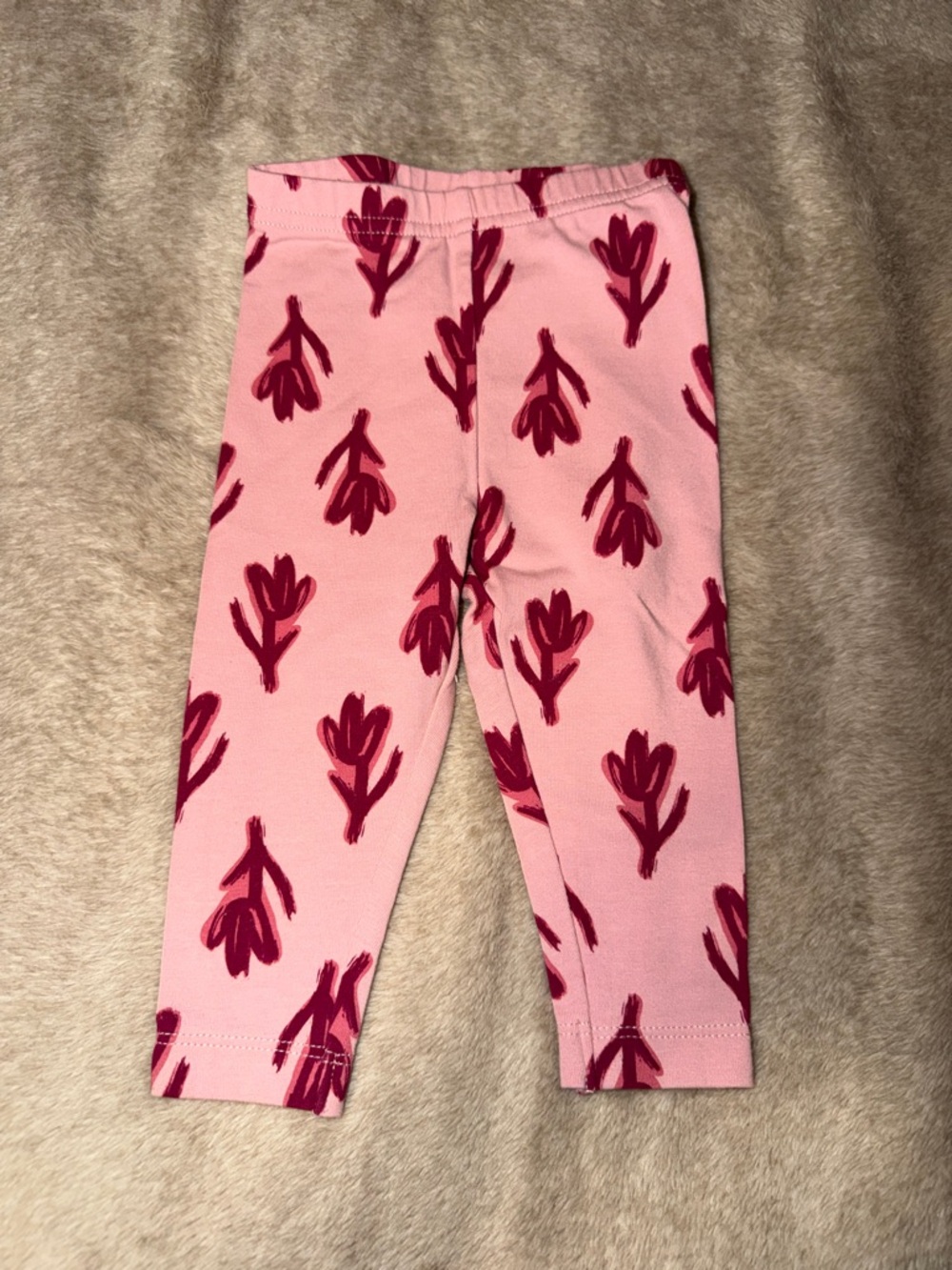 Toddler Pink Floral-Print Stretch Leggings